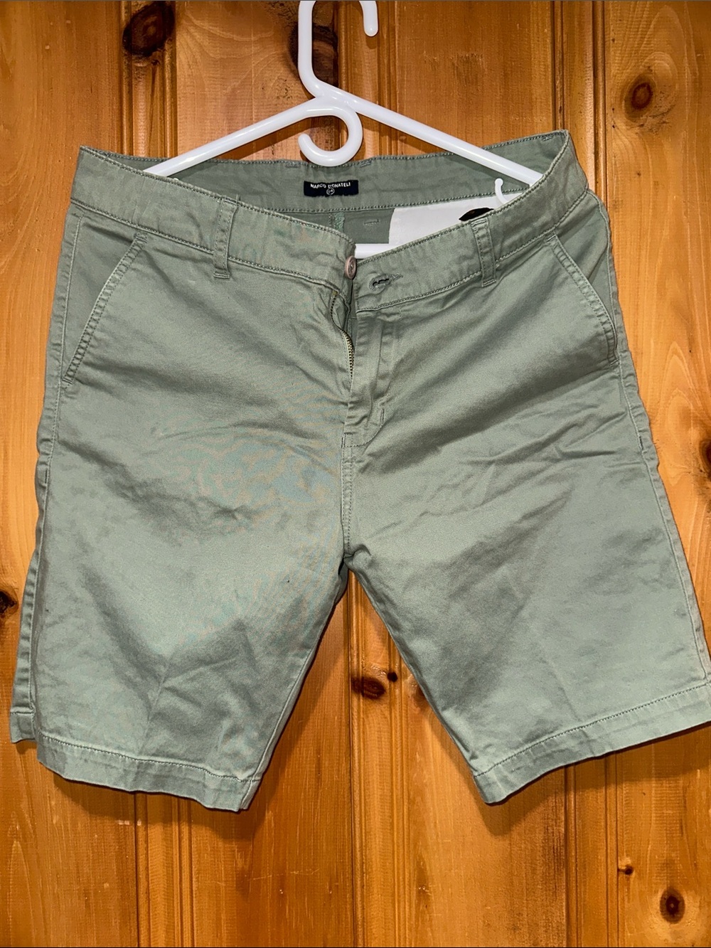 Men's Sage Green Cotton Chino Shorts